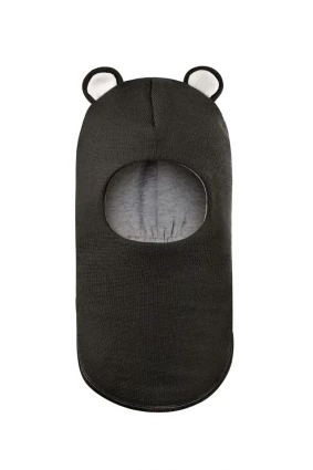 Зимняя шапочка-шлем Corona.hm "Мишутка" графит