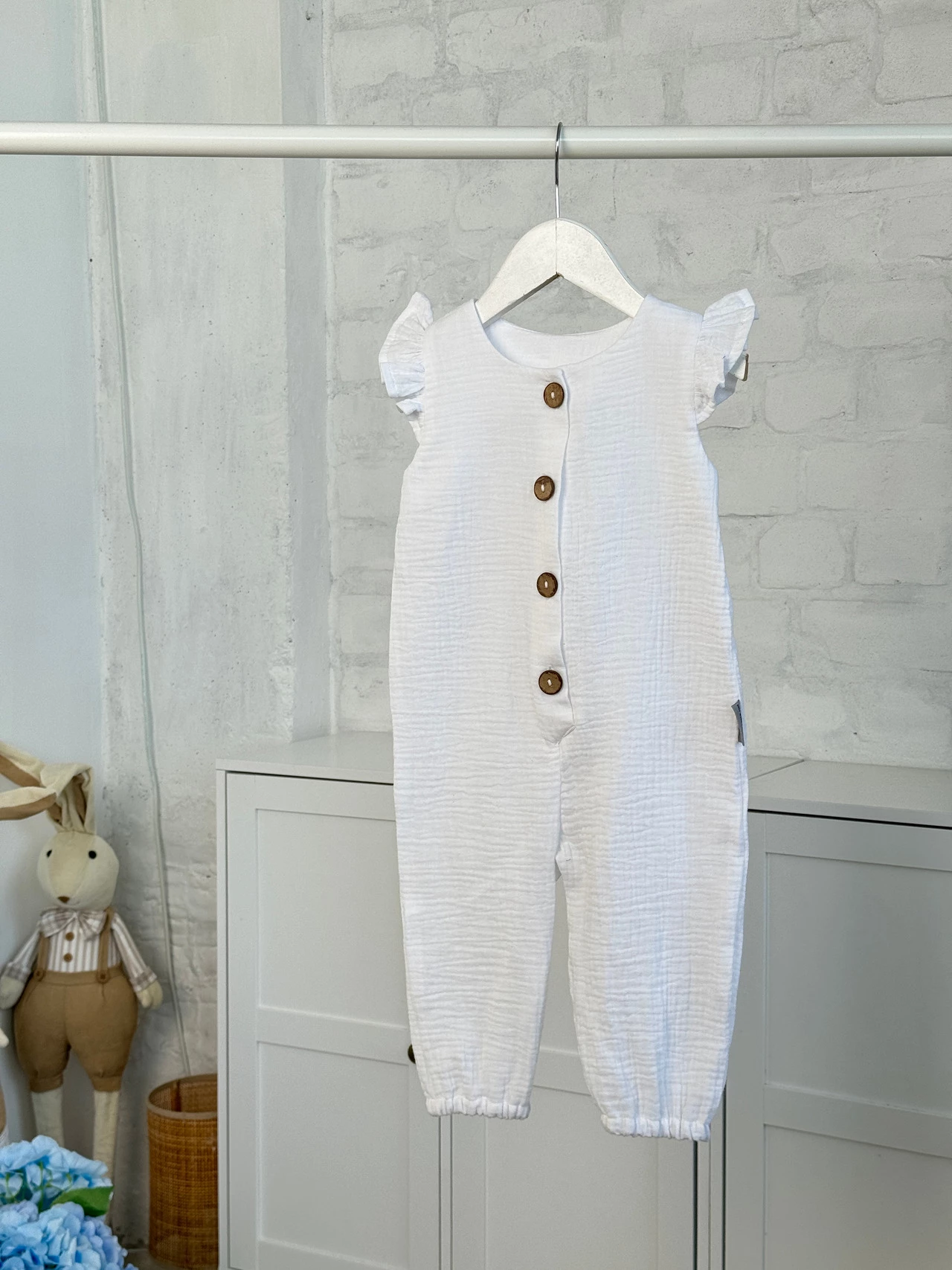 Ромпер з мусліну *Білий*