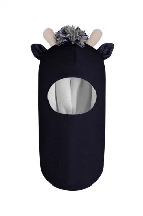 Зимова шапочка-шолом Corona.hm *Жирафчик* синій