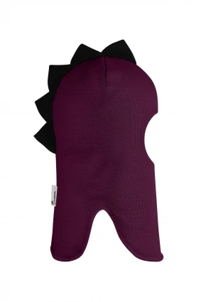 Зимняя шапочка шлем Corona.hm "Мисс Дино" бордо