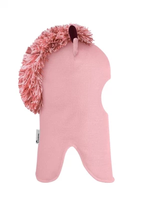 Зимняя шапочка шлем Corona.hm *Мисс Жирафка* розовый
