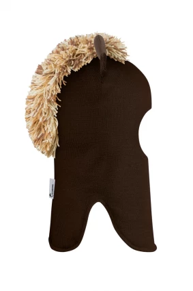Зимова шапочка-шолом Corona.hm *Міс Жирафка* шоколад