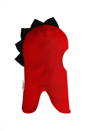 Зимова шапочка-шолом Corona.hm "Діно" червоний