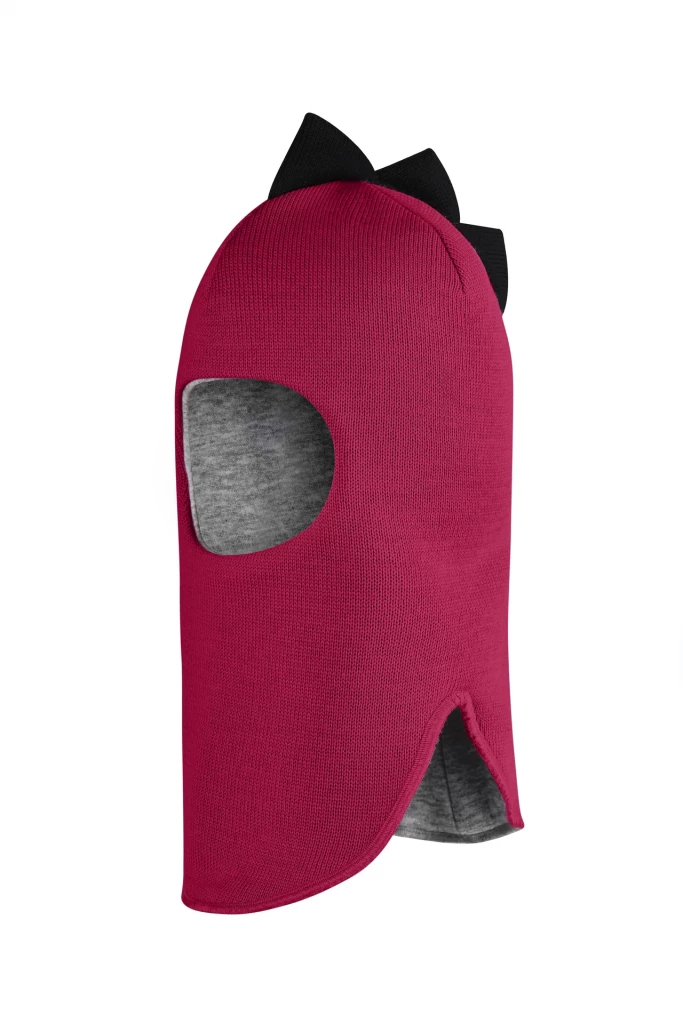 Зимова шапочка-шолом Corona.hm "Діно" ягідний