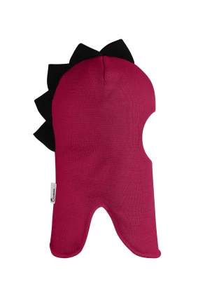 Зимова шапочка-шолом Corona.hm "Діно" ягідний