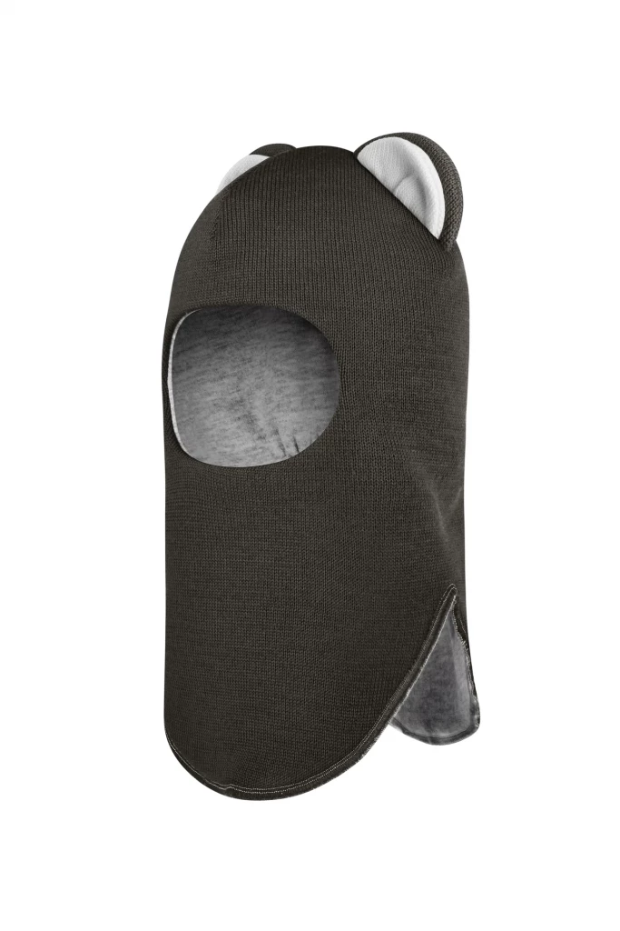 Зимняя шапочка шлем Corona.hm "Мисс Львица" графит