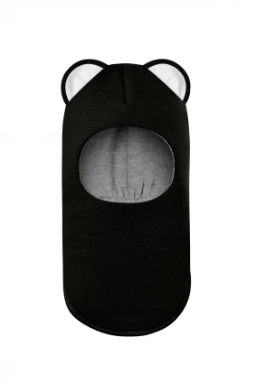 Зимова шапочка-шолом Corona.hm "Міс Левиця" чорний