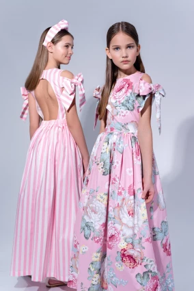 Сукня для дівчинки Corona.hm “Шарм”, півонія на рожевому