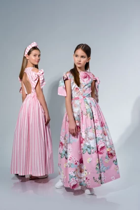 Сукня для дівчинки Corona.hm “Шарм”, півонія на рожевому