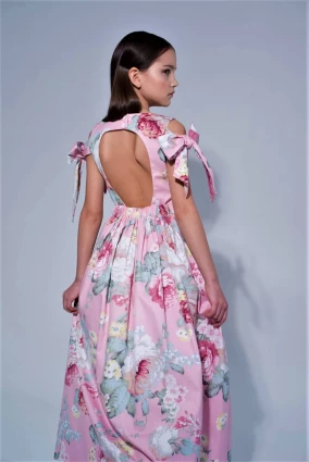 Сукня для дівчинки Corona.hm “Шарм”, півонія на рожевому