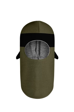 Зимняя шапочка шлем Corona.hm "Ниндзя" хаки