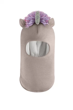 Зимова шапочка-шолом Corona.hm "Єдиноріжка" капучіно