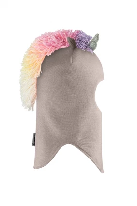 Зимова шапочка-шолом Corona.hm "Єдиноріжка" капучіно