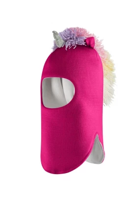 Зимова шапочка-шолом Corona.hm "Єдиноріжка" малина