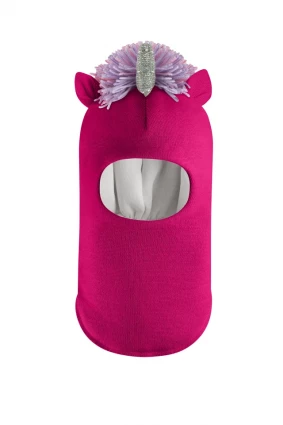 Зимова шапочка-шолом Corona.hm "Єдиноріжка" малина