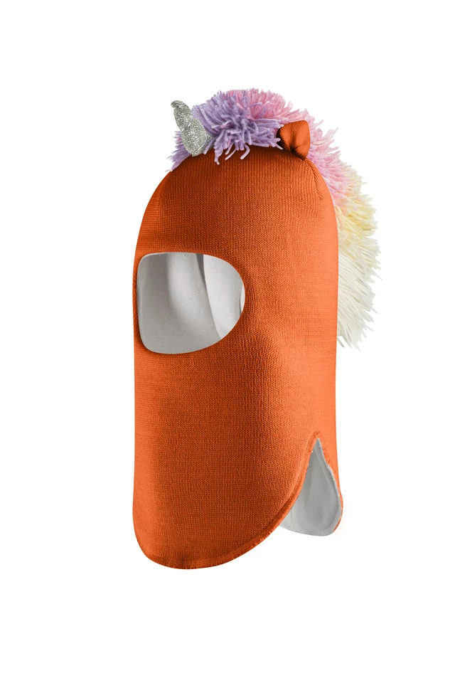 Зимова шапочка-шолом Corona.hm "Єдиноріжка" помаранчевий