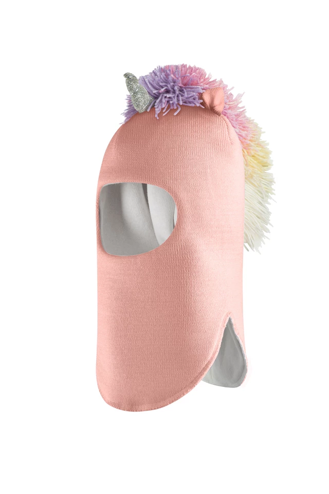 Зимова шапочка-шолом Corona.hm "Єдиноріжка" пудра