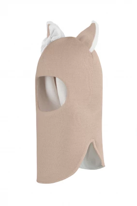 Зимова шапочка-шолом Corona.hm "Лисичка" беж золотий