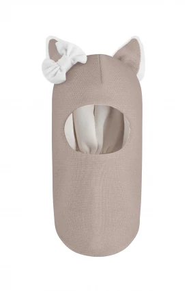 Зимняя шапочка-шлем Corona.hm "Лисичка" латте