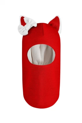 Зимова шапочка-шолом Corona.hm "Лисичка" червоний