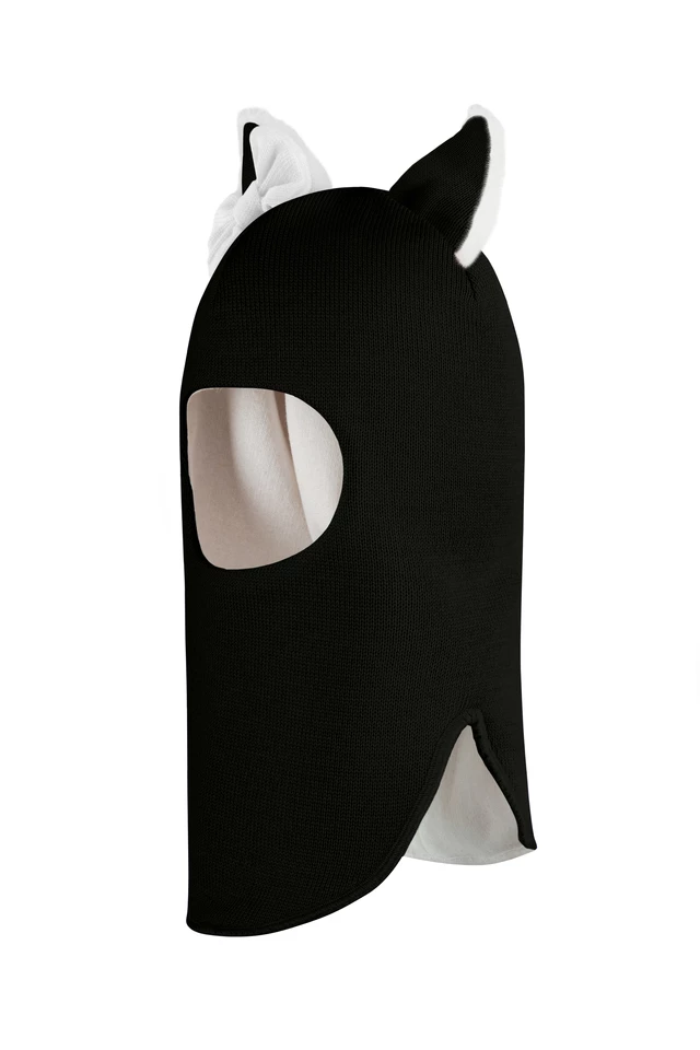 Зимняя шапочка-шлем Corona.hm "Лисичка" черный