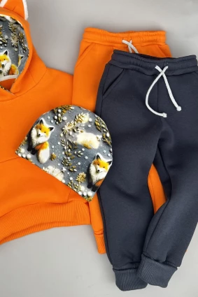 Костюм Corona.hm *Лисичка* помаранчевий з додатковими штанами та  шапочкою (шапочка на вибір)