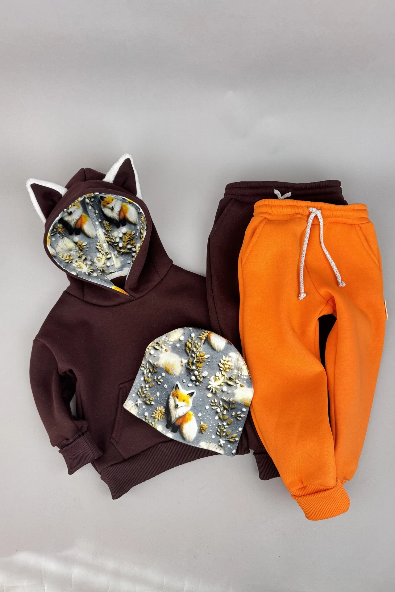 Костюм Corona.hm *Лисичка* шоколад з додатковими штанами та шапочкою (шапочка на вибір)
