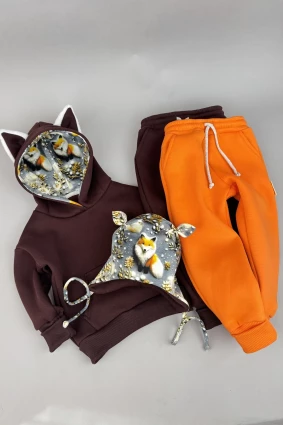 Костюм Corona.hm *Лисичка* шоколад з додатковими штанами та шапочкою (шапочка на вибір)