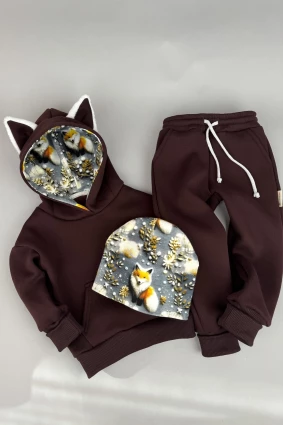 Костюм Corona.hm *Лисичка* шоколад з шапочкою (шапочка на вибір)