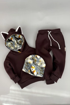 Костюм Corona.hm *Лисичка* шоколад з шапочкою (шапочка на вибір)