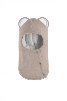 Зимова шапочка-шолом Corona.hm “Лев” із кнопками  лате