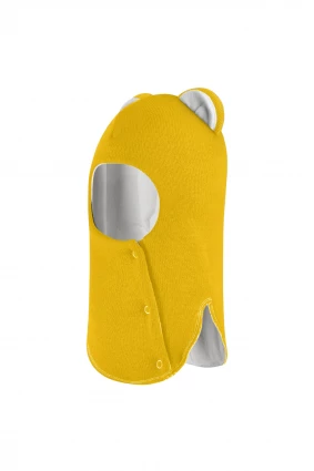 Зимняя шапочка шлем Corona.hm "Мисс Львица" на кнопках солнце