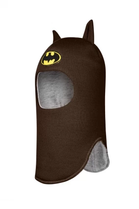 Зимняя шапочка шлем Corona.hm "Бэтмен" шоколад