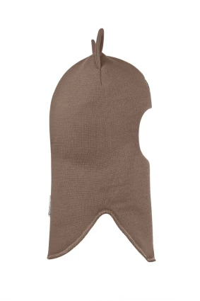 Зимняя шапочка шлем Corona.hm "Бэтмен" молочный шоколад