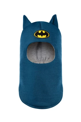 Зимняя шапочка шлем Corona.hm "Бэтмен" морская волна