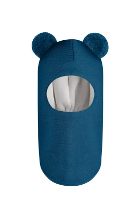 Зимняя шапочка шлем Corona.hm "Пандочка" морская волна