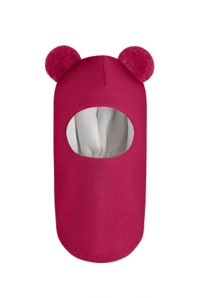 Зимняя шапочка шлем Corona.hm "Пандочка" ягодный