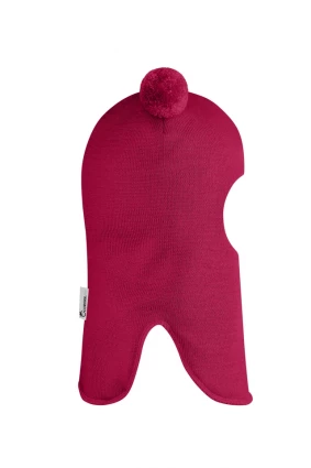Зимняя шапочка шлем Corona.hm "Пандочка" ягодный