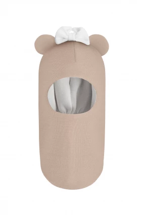 Зимняя шапочка шлем Corona.hm "Мисс Минни" беж золотой