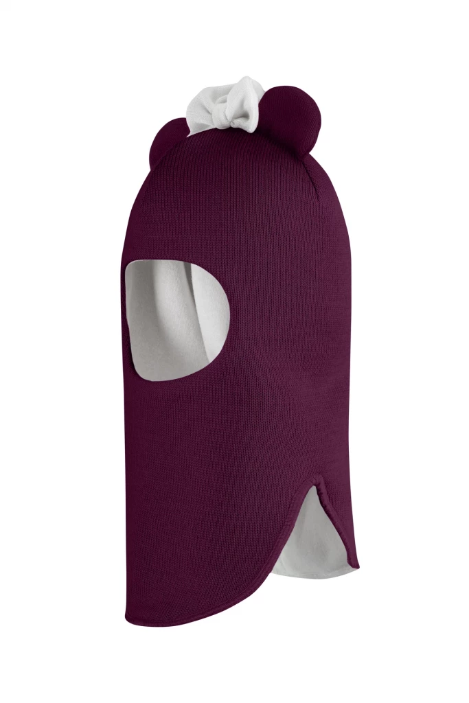 Зимова шапочка-шолом Corona.hm "Міс Мінні" бордо