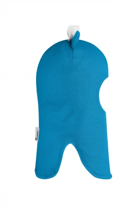 Зимняя шапочка шлем Corona.hm "Мисс Минни" на кнопочках бирюза