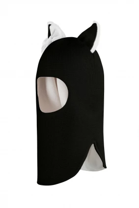 Зимняя шапочка-шлем Corona.hm "Лисичка"  черный