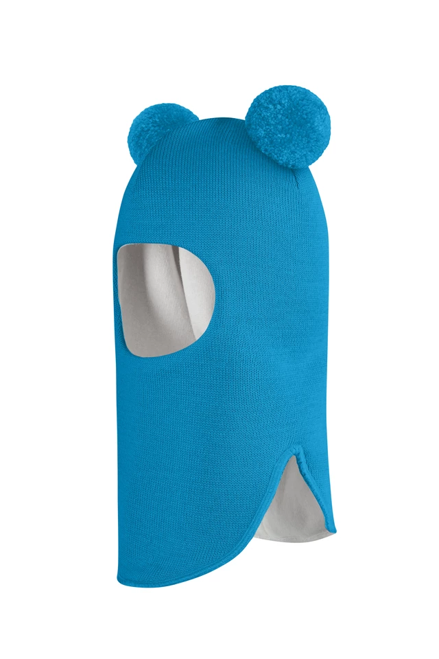 Зимняя шапочка шлем Corona.hm "Пандочка" бирюза