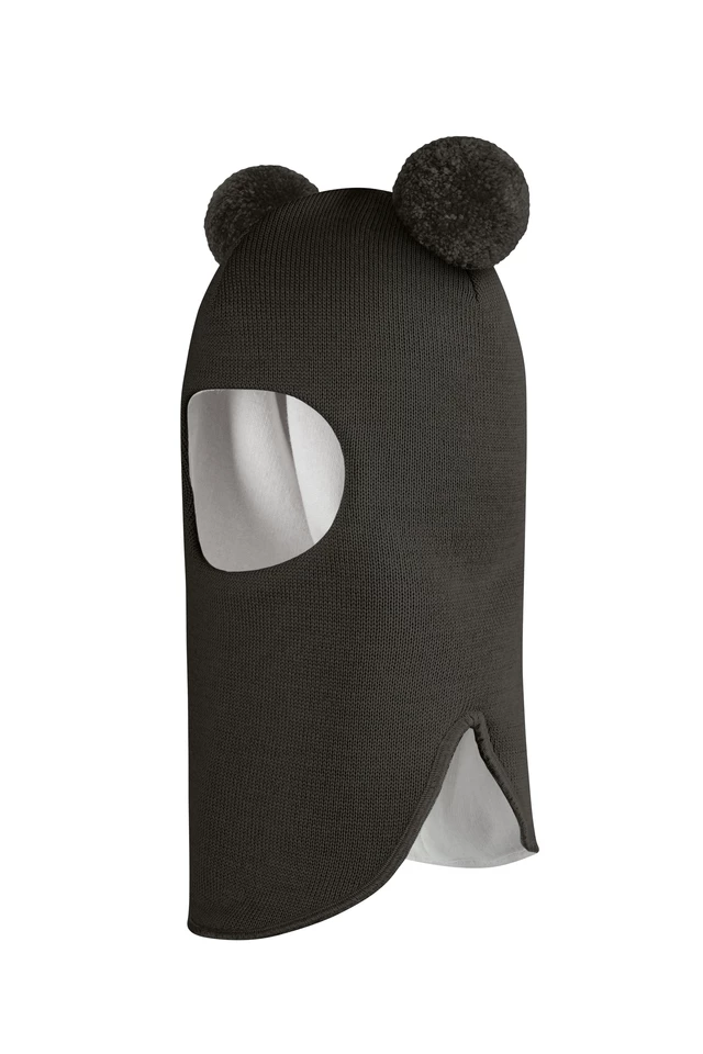 Зимняя шапочка шлем Corona.hm "Пандочка" графит