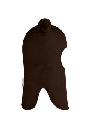 Зимняя шапочка шлем Corona.hm "Пандочка" шоколад
