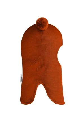 Зимняя шапочка шлем Corona.hm "Пандочка" оранж