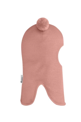 Зимняя шапочка шлем Corona.hm "Пандочка" пудра