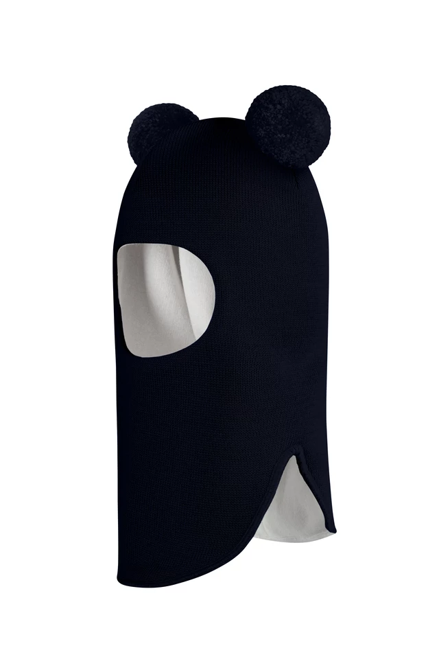 Зимняя шапочка шлем Corona.hm "Пандочка" синий бархат