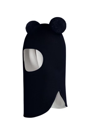 Зимняя шапочка шлем Corona.hm "Пандочка" синий бархат