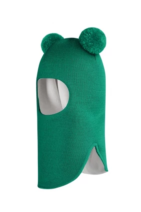 Зимняя шапочка шлем Corona.hm "Пандочка" изумруд